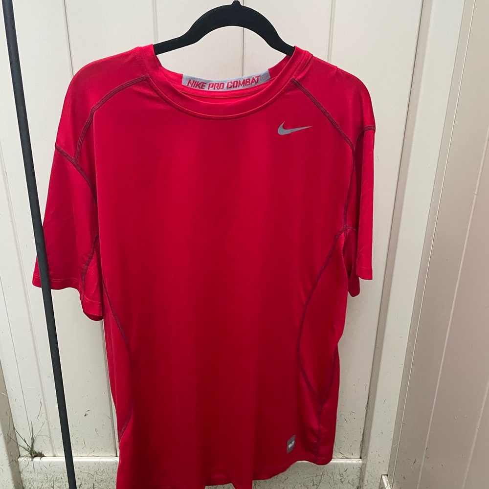 Red Mens gym shirt